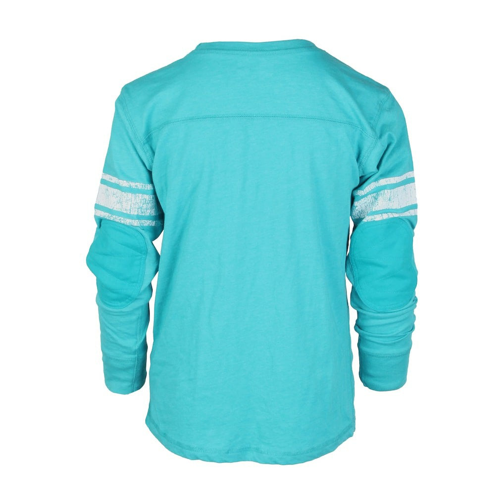 Wes & Willy Youth Football Long Sleeve T-Shirt - Miami Dolphins T-shirts