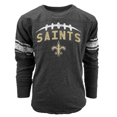 Wes & Willy Youth Football Long Sleeve T-Shirt - New Orleans Saints T-shirts