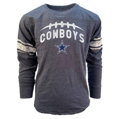 Wes & Willy Youth Football Long Sleeve T-Shirt - Dallas Cowboys T-shirts