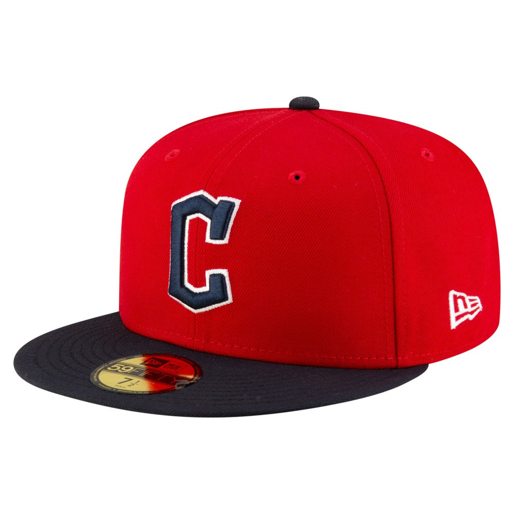 Red/Black Cleveland Guardians New Era  Authentic Collection On Field 59FIFTY Fitted Hat