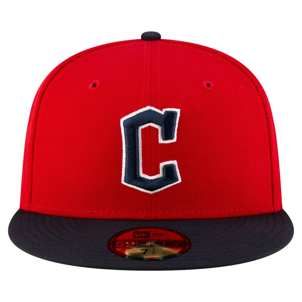 Red/Black Cleveland Guardians New Era  Authentic Collection On Field 59FIFTY Fitted Hat
