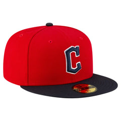 Red/Black Cleveland Guardians New Era  Authentic Collection On Field 59FIFTY Fitted Hat