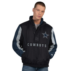 Starter Thursday Night Gridiron Vintage Logo Half-Zip Jacket - Dallas Cowboys Jackets