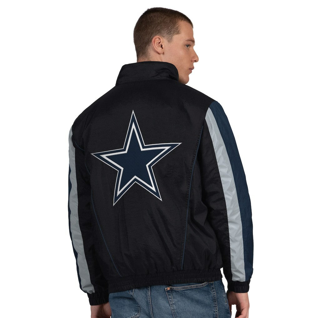 Starter Thursday Night Gridiron Vintage Logo Half-Zip Jacket - Dallas Cowboys Jackets
