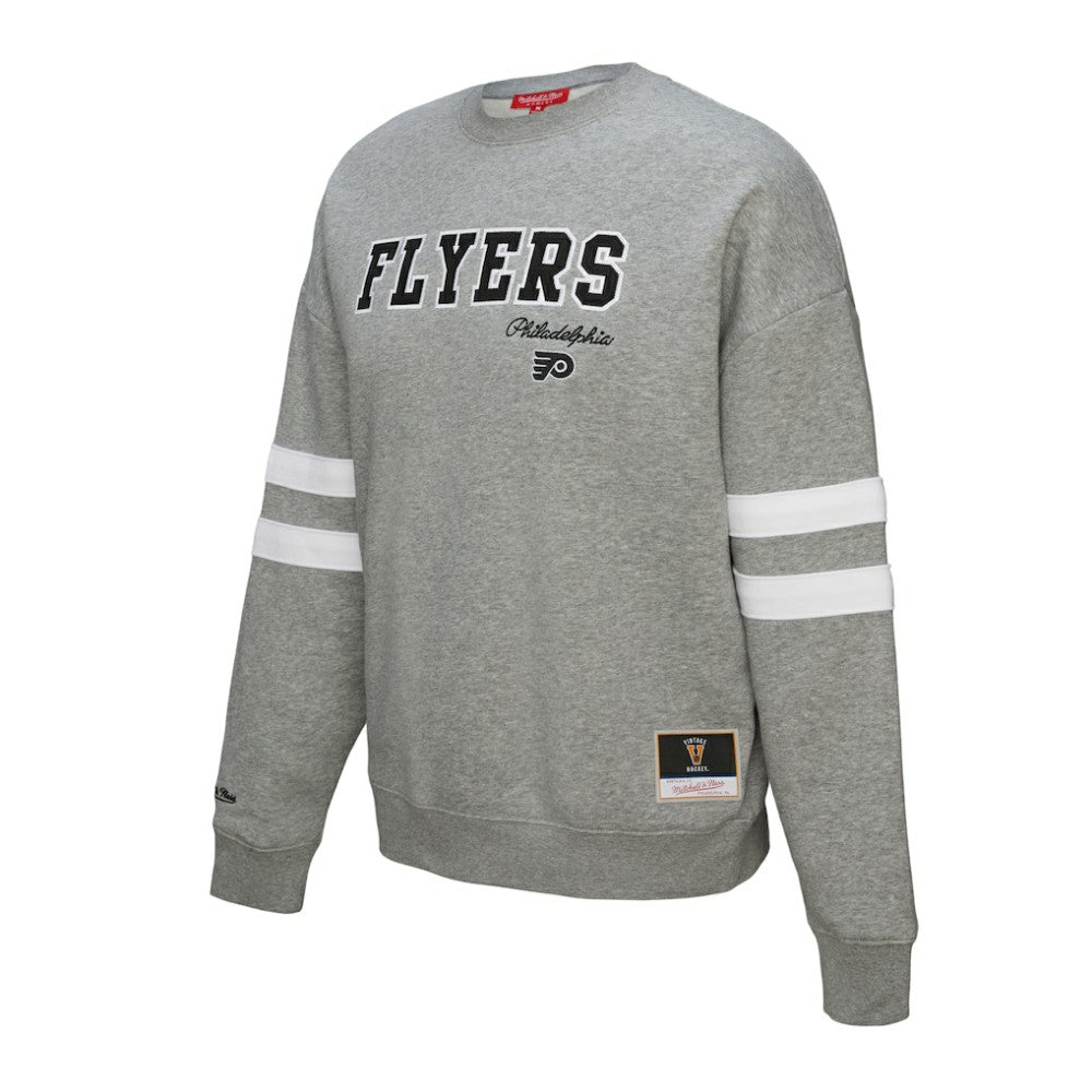 NHL Philadelphia Flyers Mitchell & Ness Women's Logo Lightweight Pullover Sweatshirt