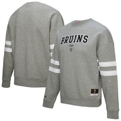 NHL Boston Bruins Mitchell & Ness Women's Logo Lightweight Pullover Sweatshirt
