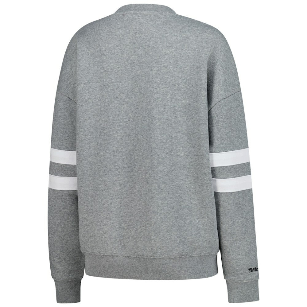 NHL Pittsburgh Penguins Mitchell & Ness Women's Logo Lightweight Pullover Sweatshirt