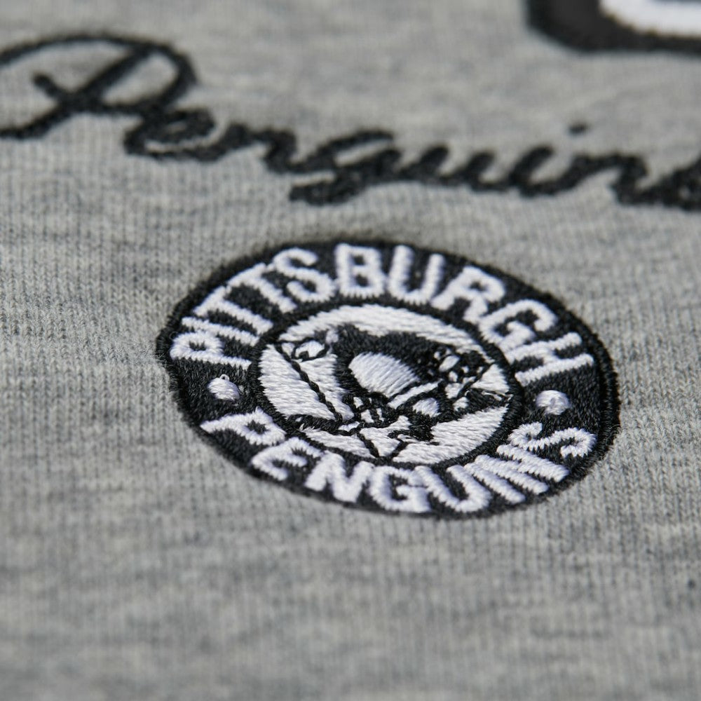 NHL Pittsburgh Penguins Mitchell & Ness Women's Logo Lightweight Pullover Sweatshirt