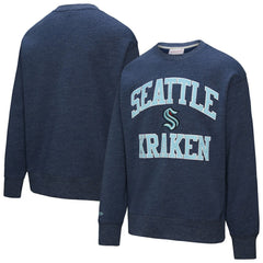 NHL Seattle Kraken Mitchell & Ness Playoff Win Fleece Pullover Sweatshirt