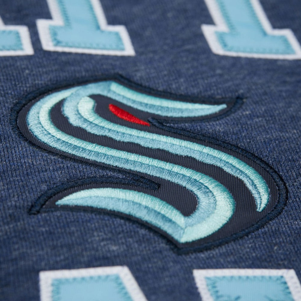 NHL Seattle Kraken Mitchell & Ness Playoff Win Fleece Pullover Sweatshirt