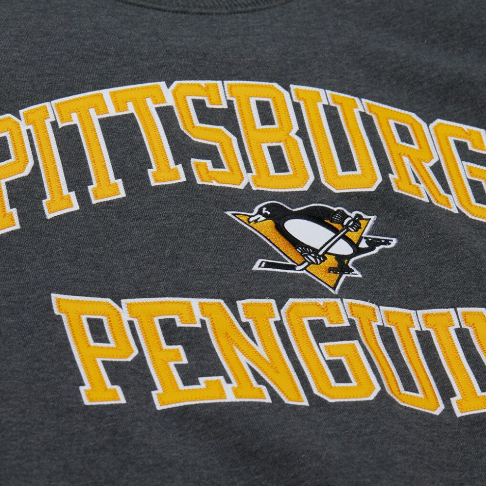 NHL Pittsburgh Penguins Mitchell & Ness Playoff Win Fleece Pullover Sweatshirt