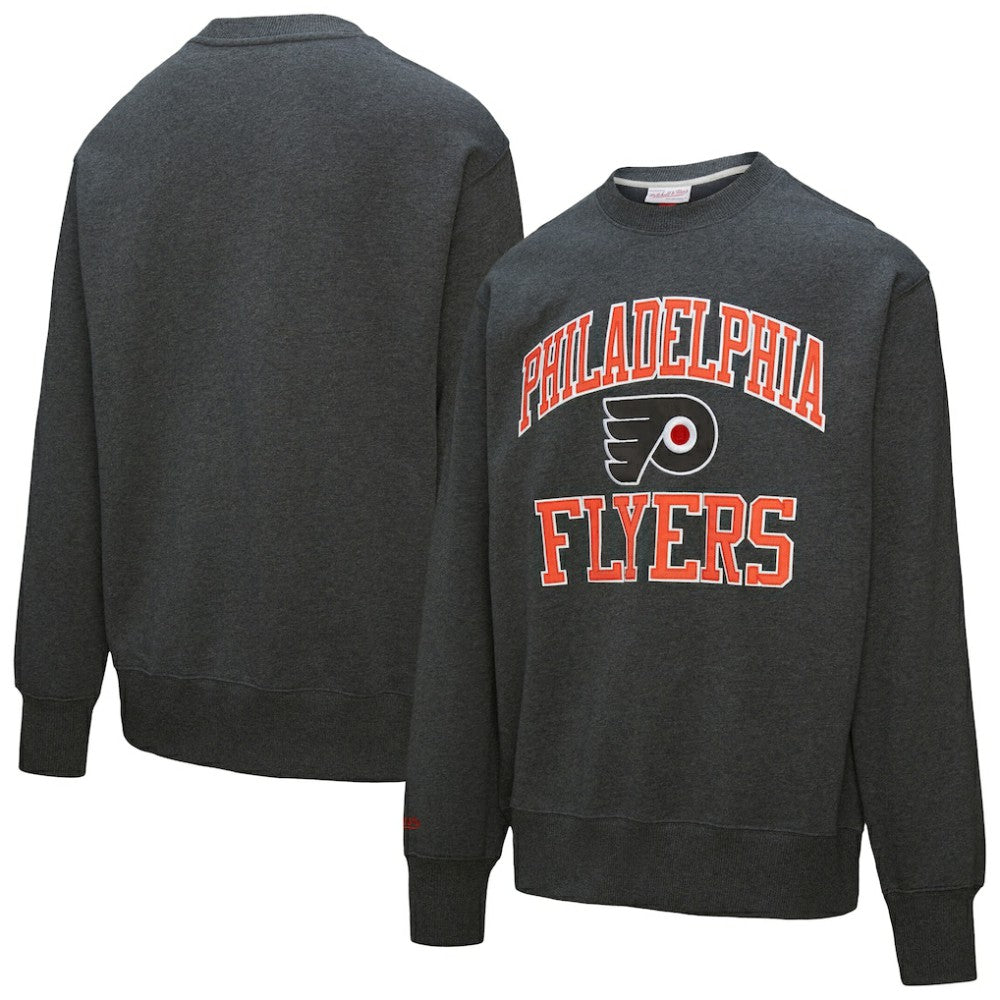 NHL Philadelphia Flyers Mitchell & Ness Playoff Win Fleece Pullover Sweatshirt