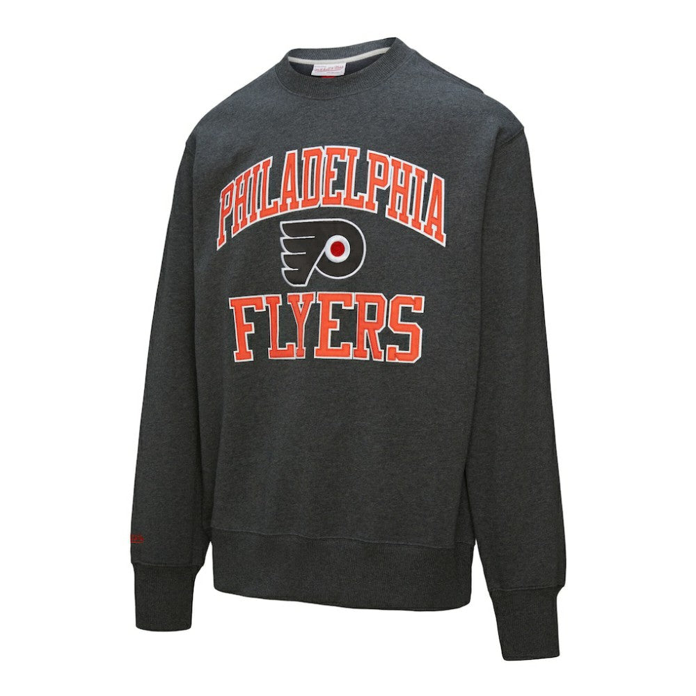 NHL Philadelphia Flyers Mitchell & Ness Playoff Win Fleece Pullover Sweatshirt