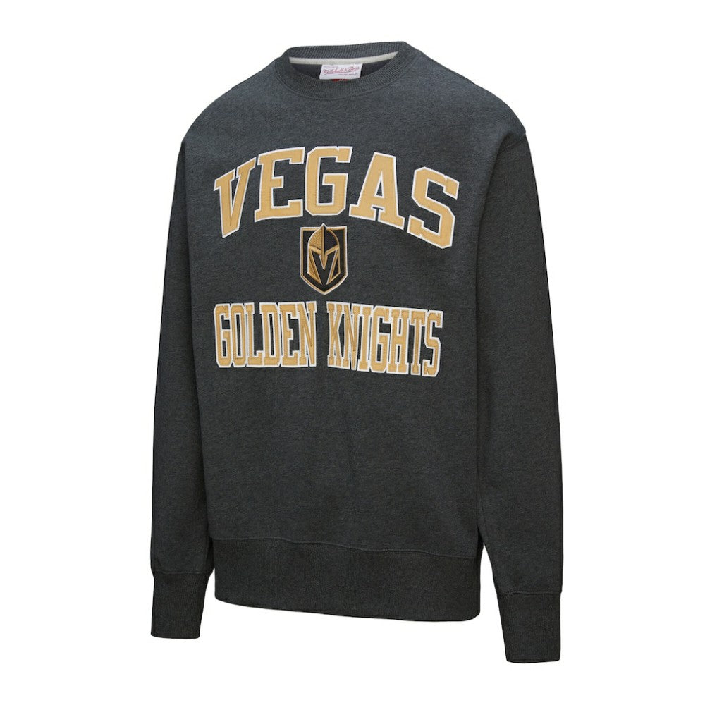NHL Vegas Golden Knights Mitchell & Ness Playoff Win Fleece Pullover Sweatshirt