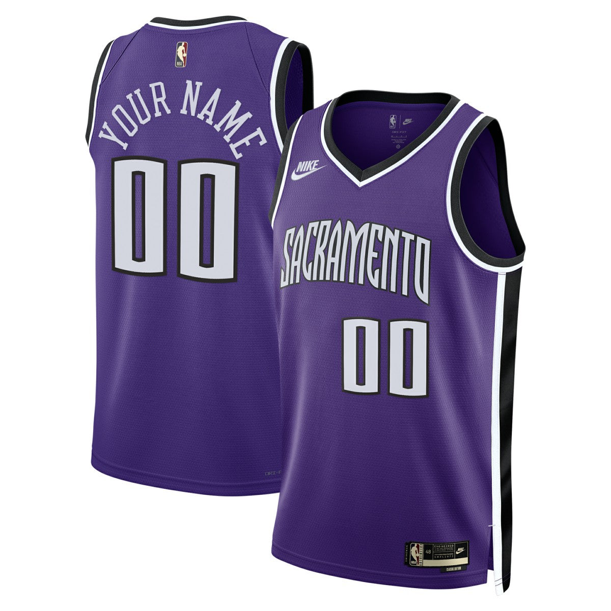 Nike Sacramento Kings Unisex Adult Swingman Custom Jersey