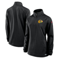 NHL Chicago Blackhawks Fanatics Women's Authentic Pro Rink Quarter-Zip Pullover