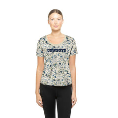 Women's Glam Game Floral Scoop Neck T-Shirt - Dallas Cowboys T-shirts