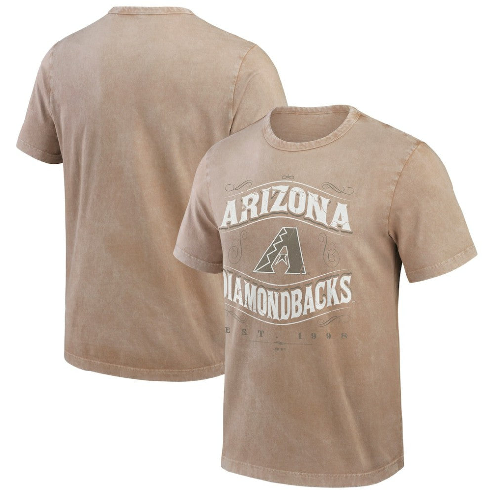 Tan Arizona Diamondbacks Darius Rucker Collection by Fanatics Sun Faded T-Shirt