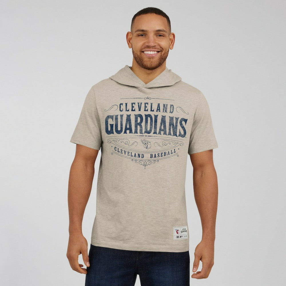 Tan Cleveland Guardians Darius Rucker Collection by Fanatics Hooded T-Shirt