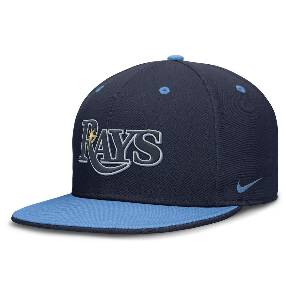 Navy/Light Blue Tampa Bay Rays Nike  True Primetime Two-Tone Performance Fitted Hat