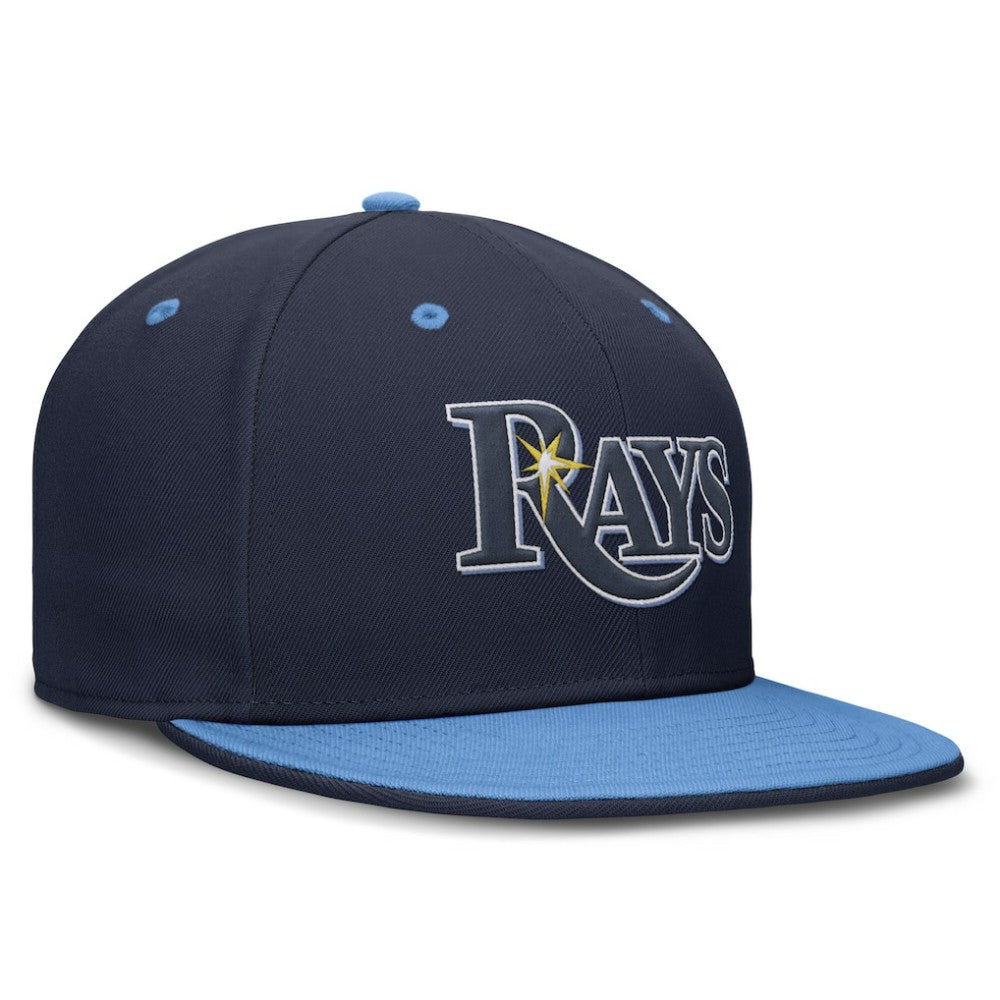 Navy/Light Blue Tampa Bay Rays Nike  True Primetime Two-Tone Performance Fitted Hat