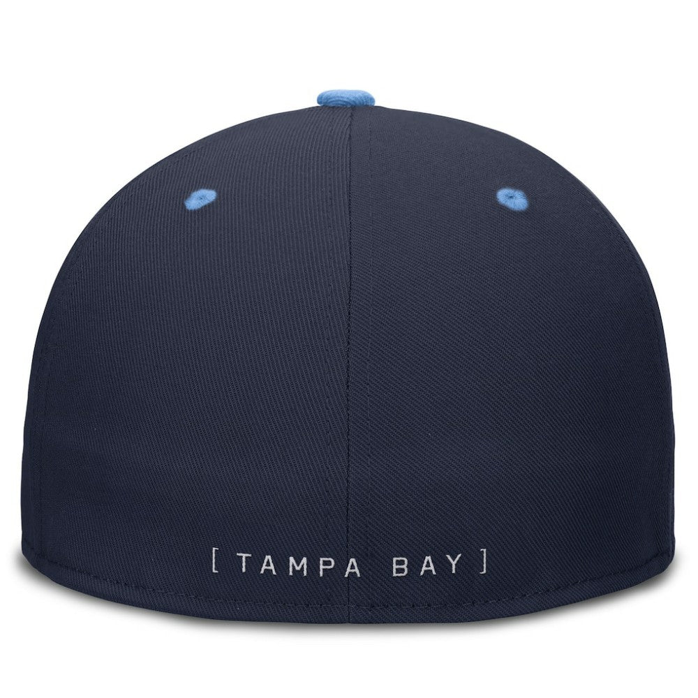 Navy/Light Blue Tampa Bay Rays Nike  True Primetime Two-Tone Performance Fitted Hat