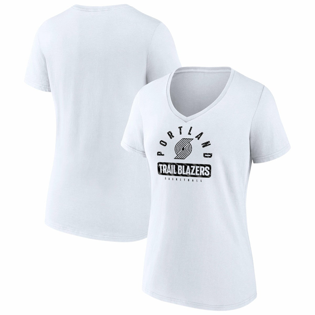 Fanatics Portland Trail Blazers Women's Bench Warmer V-Neck T-Shirt