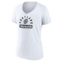 Fanatics Portland Trail Blazers Women's Bench Warmer V-Neck T-Shirt