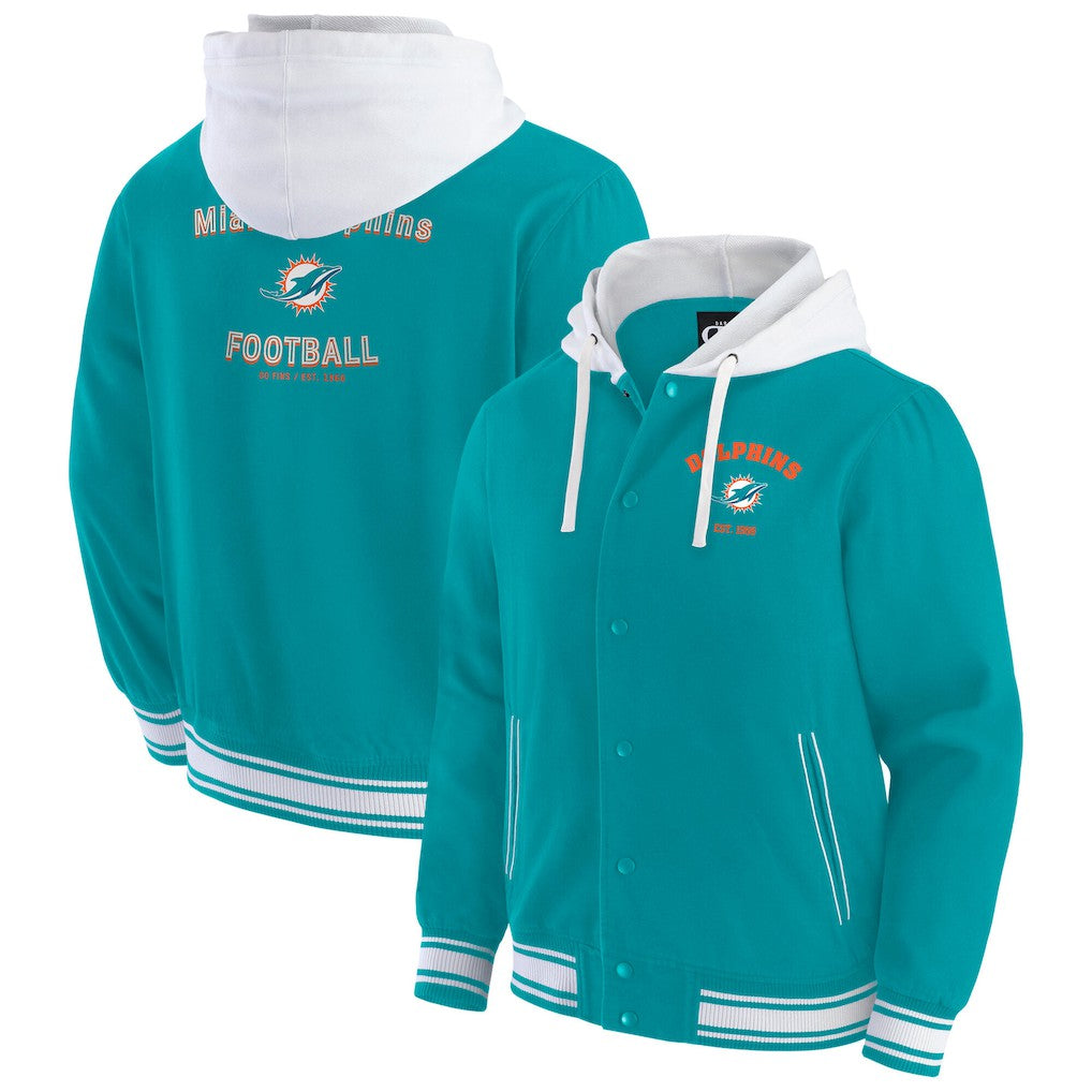 Darius Rucker Collection Full-Snap Hoodie Jacket - Miami Dolphins Hoodies