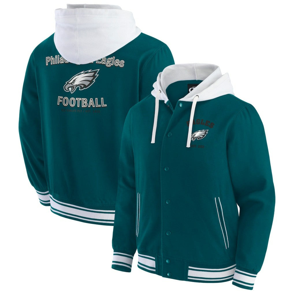 Darius Rucker Collection Full-Snap Hoodie Jacket - Philadelphia Eagles Hoodies