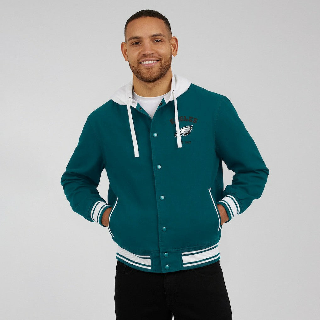 Darius Rucker Collection Full-Snap Hoodie Jacket - Philadelphia Eagles Hoodies