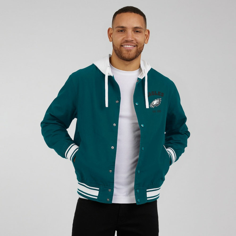 Darius Rucker Collection Full-Snap Hoodie Jacket - Philadelphia Eagles Hoodies