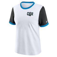 Women's Rewind Ringer Tri-Blend T-Shirt - Carolina Panthers T-shirts