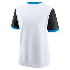 Women's Rewind Ringer Tri-Blend T-Shirt - Carolina Panthers T-shirts