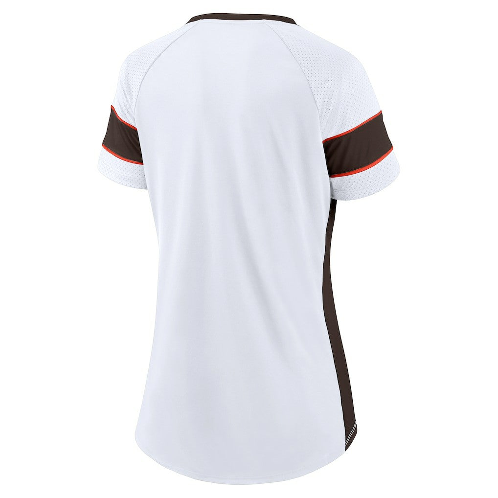 Women's Athena Lace-Up V-Neck T-Shirt - Cleveland Browns T-shirts