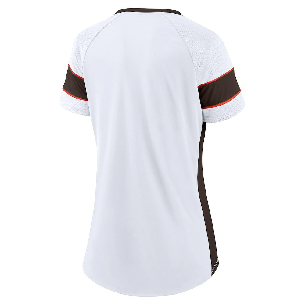 Women's Athena Lace-Up V-Neck T-Shirt - Cleveland Browns T-shirts