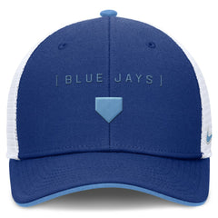 Royal Toronto Blue Jays Nike Rise Diamond Plate Performance Trucker Flex Hat