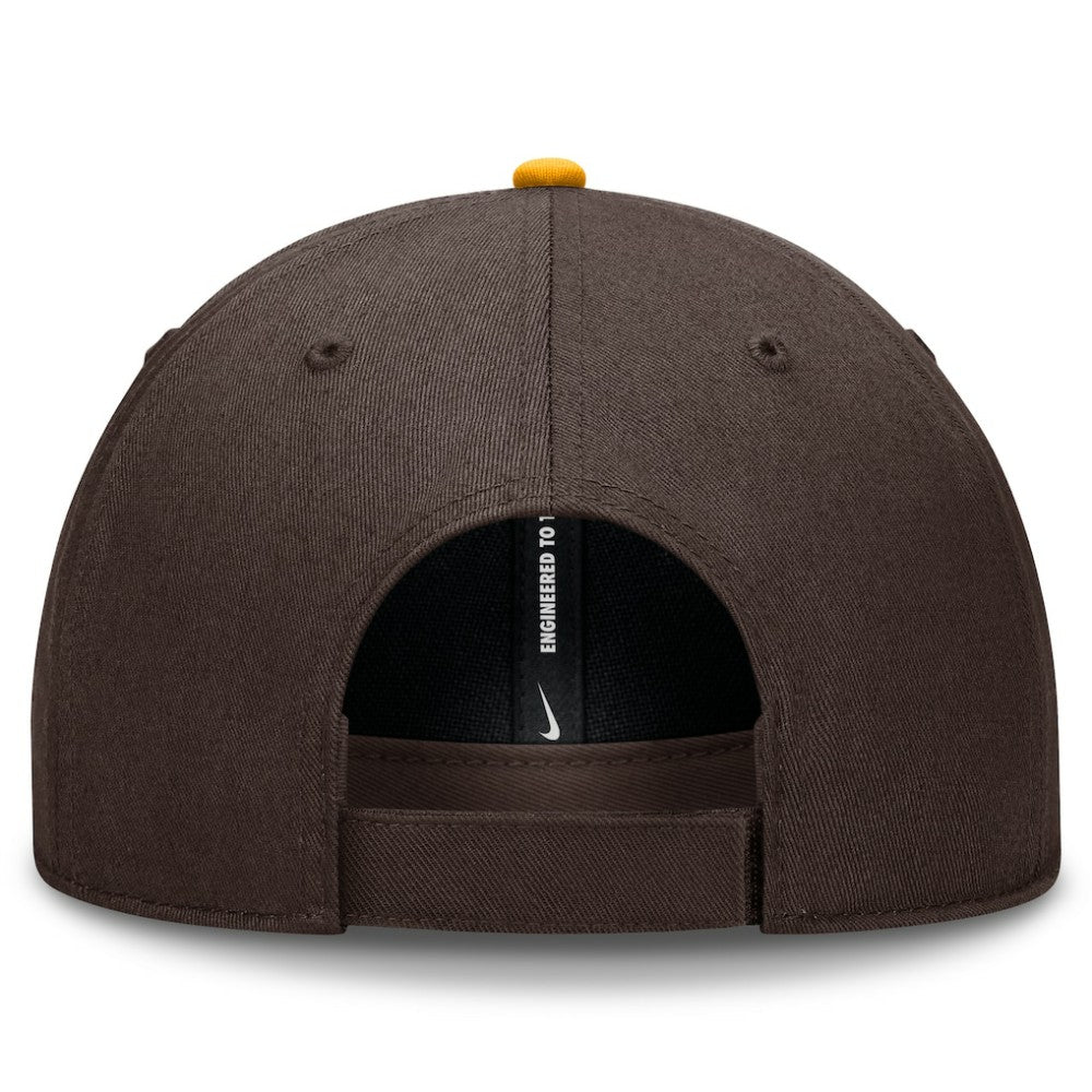 Brown San Diego Padres Nike Club Performance Adjustable Hat