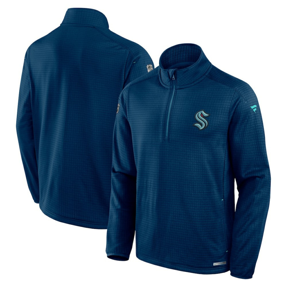 NHL Seattle Kraken Fanatics Authentic Pro Rink Quarter-Zip Top