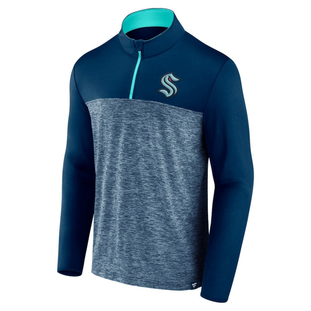 NHL Seattle Kraken Fanatics Iconic Defender Quarter-Zip Jacket