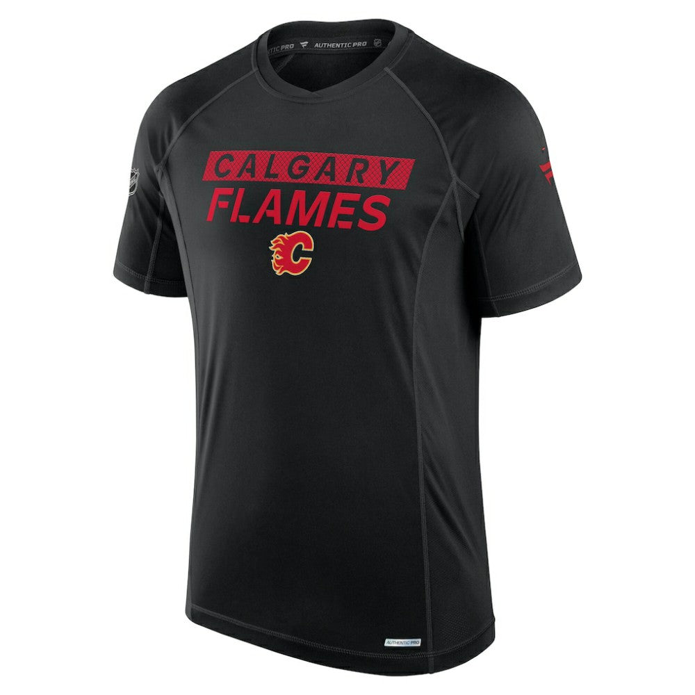 NHL Calgary Flames Fanatics Authentic Pro Rink Tech T-Shirt