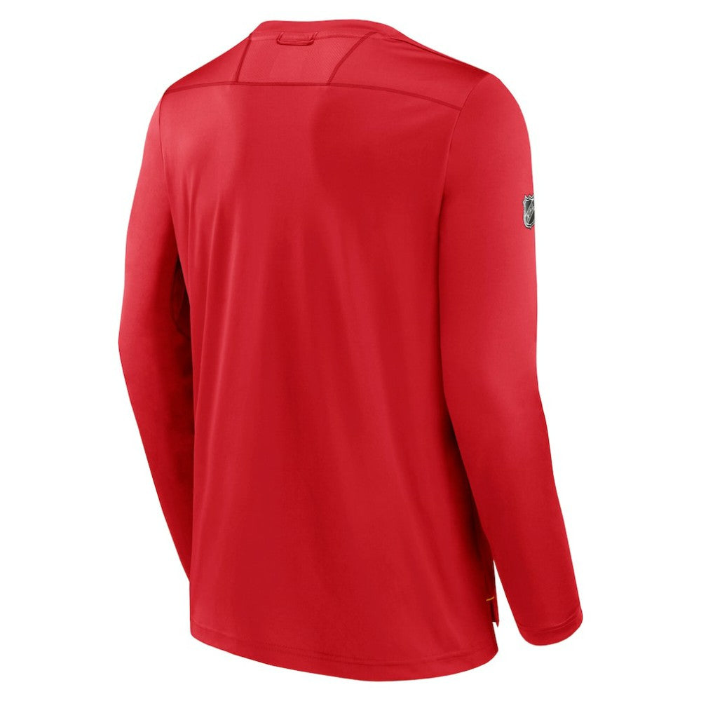 NHL Calgary Flames Fanatics Authentic Pro Tech Long Sleeve T-Shirt