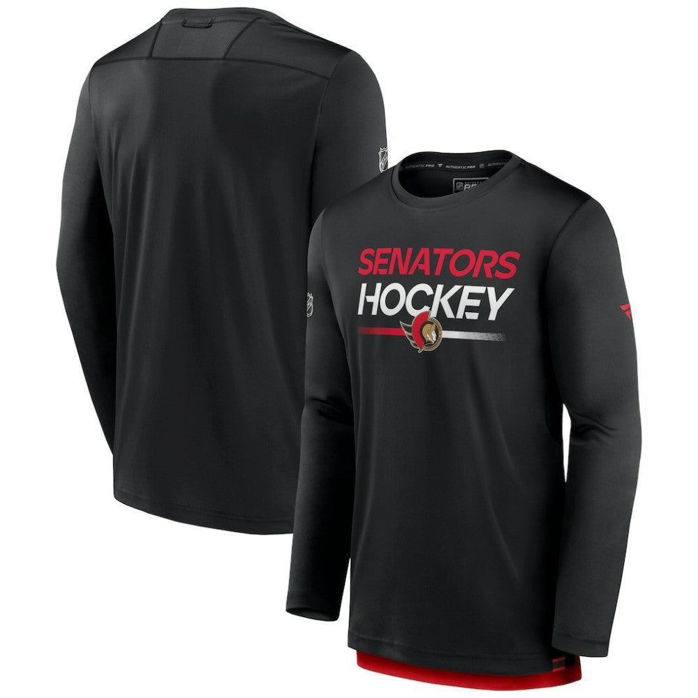 NHL Ottawa Senators Fanatics Authentic Pro Tech Long Sleeve T-Shirt