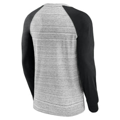Gray/Black San Francisco Giants Fanatics Iconic Streaky Raglan Long Sleeve T-Shirt