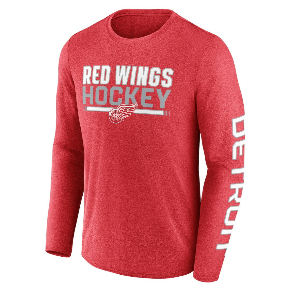 NHL Detroit Red Wings Fanatics Sweep Iconic Synthetic Long Sleeve T-Shirt