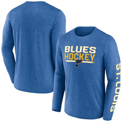 NHL St. Louis Blues Fanatics Sweep Iconic Synthetic Long Sleeve T-Shirt