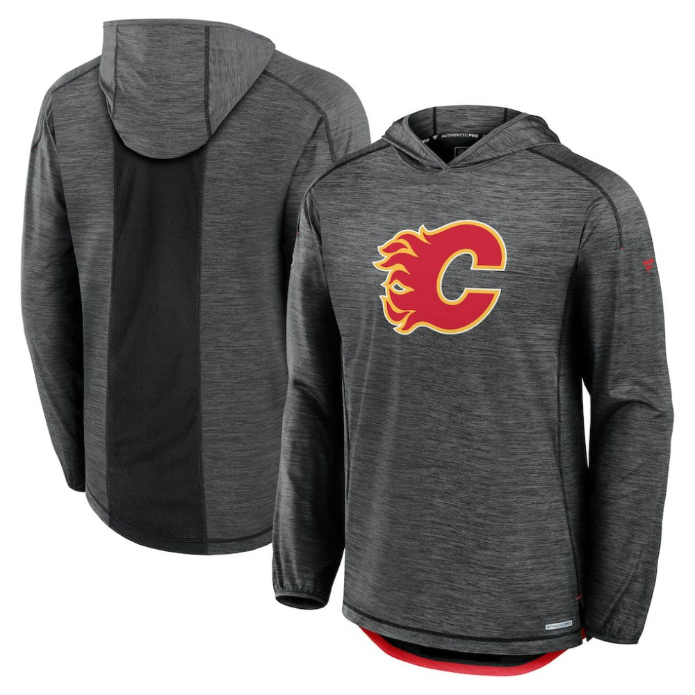 NHL Calgary Flames Fanatics Authentic Pro Rink Pullover Hoodie