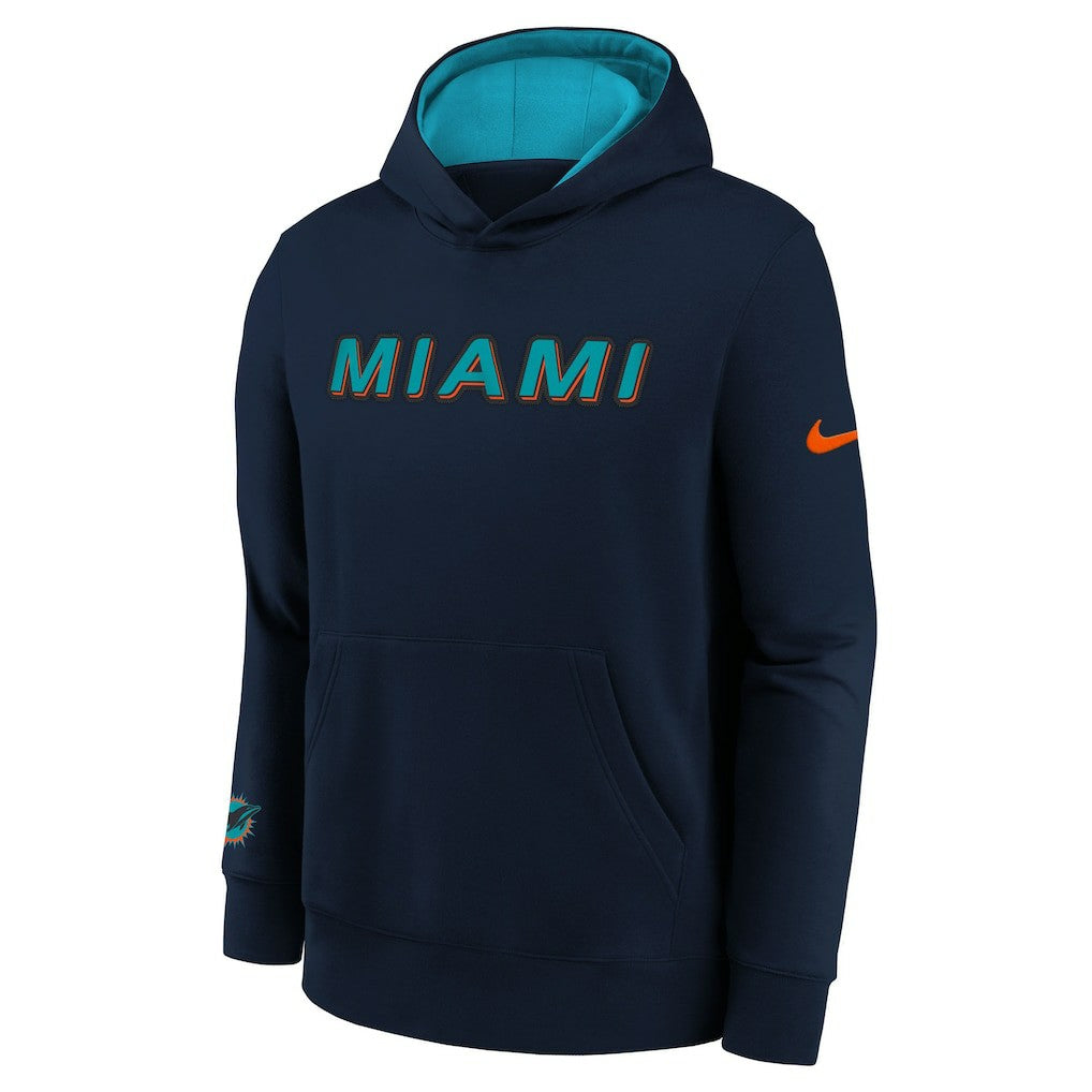 Youth 2025 Rivalries Collection Club Hoodie - Miami Dolphins Hoodies