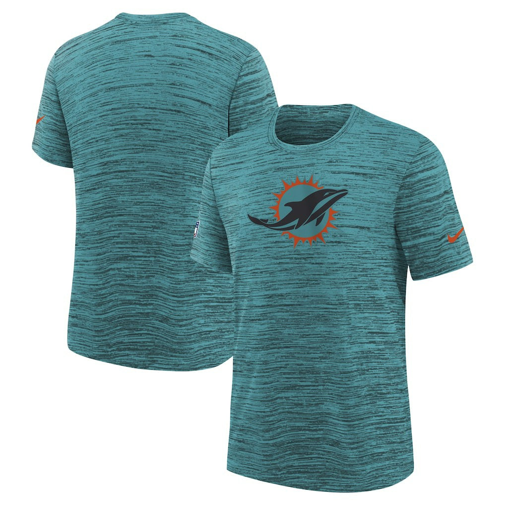 Youth 2025 Rivalries Collection Sideline Velocity Dri-FIT T-Shirt - Miami Dolphins T-shirts