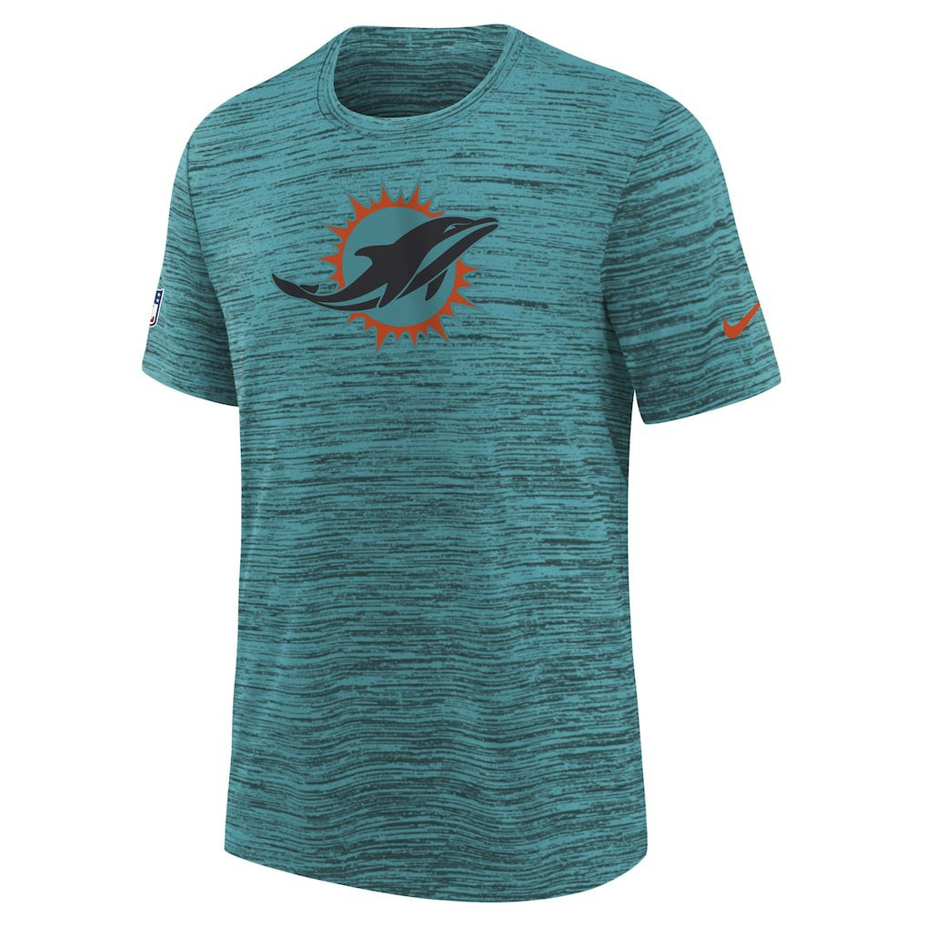 Youth 2025 Rivalries Collection Sideline Velocity Dri-FIT T-Shirt - Miami Dolphins T-shirts
